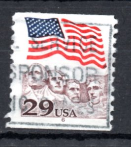 US Scott #2523, Plate Number Coil #6