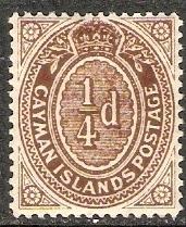  Cayman Islands 1908 Scott 31 Arms MLH  