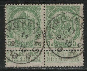Belgium Scott # 84, used, pair