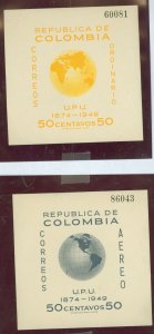 Colombia #587/C199  Souvenir Sheet