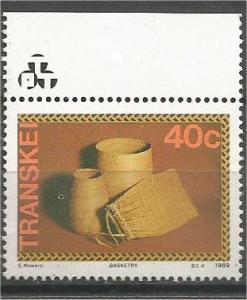 TRANSKEI, 1989, MNH 40c, Basketry. Scott 221