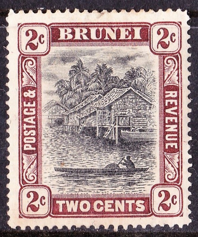 BRUNEI 1924 2c Brown SG61 FU