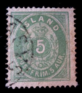 ICELAND - SCOTT# 16 - USED - CAT VAL $14.00