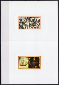 Senegal 1991 Sc# 932/938 500th.Annv Discovery America SET (7) DELUXE S/S MNH