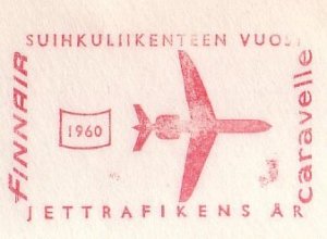 Meter cover Finland 1961 Finnair - Airlines