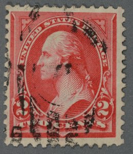 United States #266 Used Fine Type II Wm 191 Oval Bar Cancel?