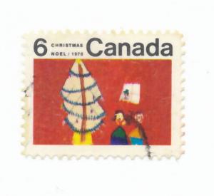 Canada 1970 - Scott 525 used - 6c Christmas children Drawing