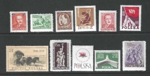 Poland 469, 474, 517, 522, 552, 818, 828, 829, 833, 834  Mint SC:$6.45