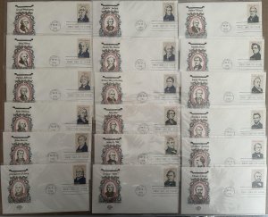 1986 AMERIPEX PRESIDENTS COMPLETE SET 36 FARNAM & BONUS 36 GILLCRAFT TEXT CARDS