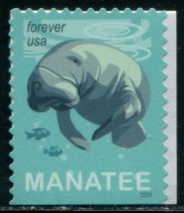 5851 US (68c) Save Manatees SA, MNH bklt sgl