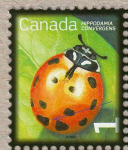 oq. Error-Variety =YELLOW DOT ON LADYBUG= Pos.39 Unlisted Canada 2007 #2234 ec69