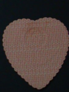 ​TONGA-1966-SC#155-IN MEMERMORY OF QUEEN SALOTE HEART SHAPE CUTSTAMP MINT-VF