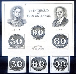 1943 Brazilian Stamp Centenary.