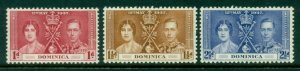 Dominica 1937 KGVI Coronation MUH