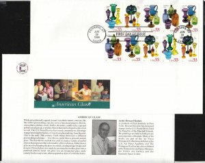 1999 American Glass Sc 3328a FIRST DAY COVER Fleetwood