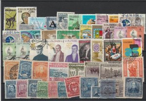 Mixed Colombia Stamps Ref 28946