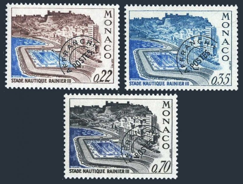 Monaco 732-734,MNH.Michel 938-940. Aquatic Stadium,precanceled,1969.