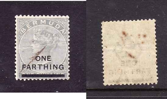 Bermuda-Sc #26-unused,hinged-1f on 1sh gray QV-mark on face and few small tone m