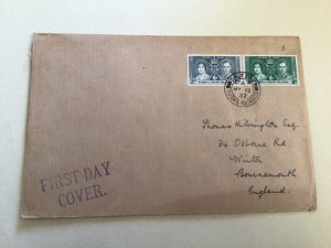 Turks & Caicos  1937 Selfridge & Co  Philatelic dept first day cover A15887