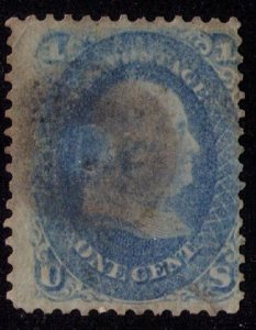 US Sc #63a Used Ultramarine Shade Fine Cat. $750.00