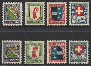 Switzerland B37 thru B40 Used and Unused OG Very Very Nice!!