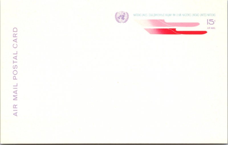 United Nations, New York, Government Postal Card