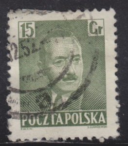 Poland 492 President Boleslaw Bierut 15Gr 1950