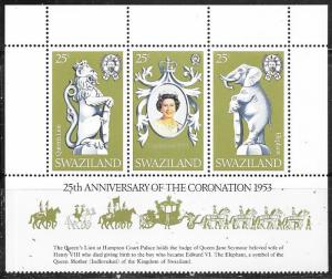 Swaziland #302 a-c 25c Queen Elizabeth II (MNH) CV$1.20