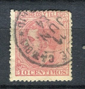 SPAIN; 1880s early classic Alfonso issue fair used 10c. value