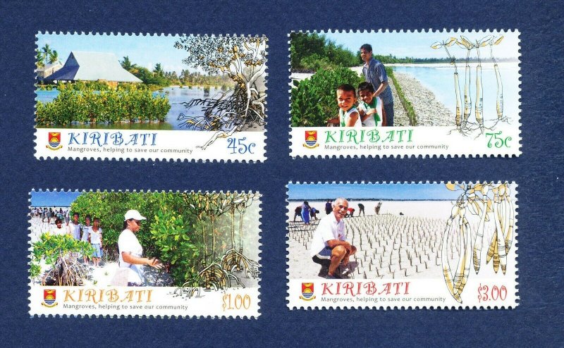 KIRIBATI - Scott 1013-1016 - FVF MNH - Mangrove Trees, Farming - 2014