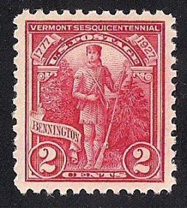 643 2 cent Vermont Anniversar Stamp mint OG NH EGRADED VF 81