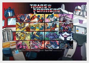 Stamps of Great Britain ( Pre order ) 2022 - Transformers - Collectors Sheet - S