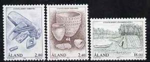 Aland Islands 1994 The Stone Age set of 3 unmounted mint,...