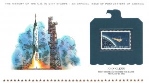 THE HISTORY OF THE U.S. IN MINT STAMPS JOHN GLENN ASTRONAUT