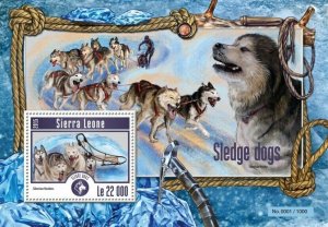 Sierra Leone MNH S/S 3362 Sledge Dogs 2015
