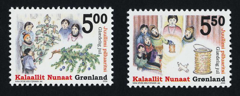 Greenland 439-40 MNH Christmas
