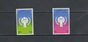 QATAR: Sc. 542-43 /** INT YEAR OF CHILD **/ Complete Set / MNH-CV:$5+