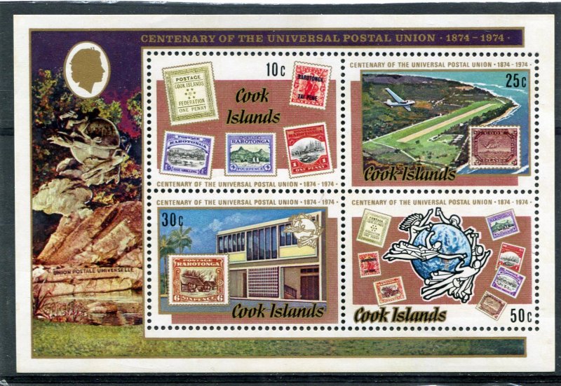 Cook Islands 1974 CENTENARY UNIVERSAL POSTAL UNION Sheet Perforated Mint (NH)