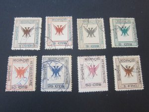 Albania 1917 Sc 54-61 set FU