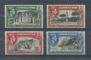 Gibraltar KGVI 1942-44  1/ to 10/ perf 14 unmounted mint NH