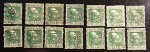 Ireland Scott# 141 Used F/VF Group of 14 Cat. $14.00