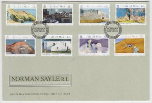 Isle of Man -  2007,  Norman Sayle,  set of 8 on FDC