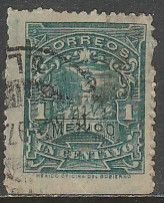 MEXICO 279 1¢ MULITA UNWATERMARKED USED  F-VF. (805)