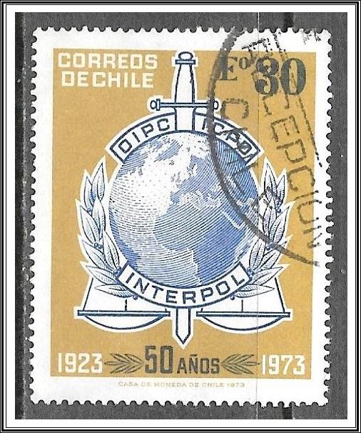 Chile #437 Interpol Issue Used