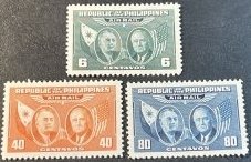 PHILIPPINES # C64-C66-MINTNEVER /HINGED----COMPLETE SET--AIR-MAIL--1947