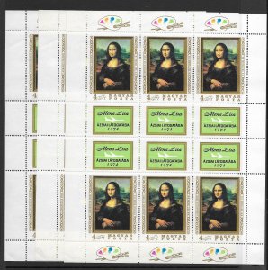 Hungary 2280 Painting MNH  m/s X 3 vf, 2018 CV $180.00