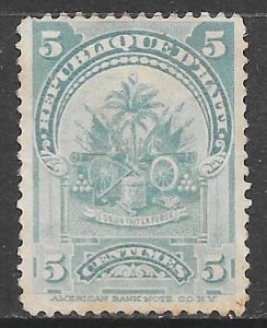 Haiti 59: 5c Coat of Arms, unused, F