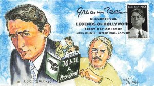 4526 GREGORY PECK - Doris Gold cachet