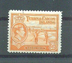 Turks & Caicos Islands sc# 83 mh cat value $5.00