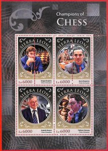 A4640 - SIERRA LEONE - ERROR MISPERF: 2016, Chess, Karjakin, Kasparov, Caruana